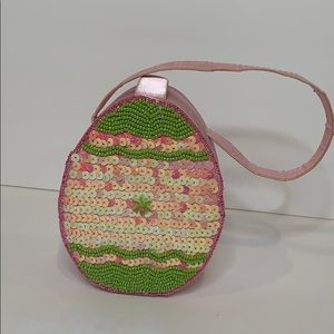 Easter Egg Pink Sequin Purse